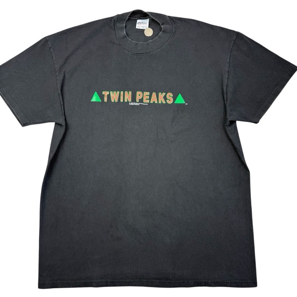 VTG 90s Twin Peaks TV David Lynch Horror Promo 1990 Made USA Men’s t-shirt XL
